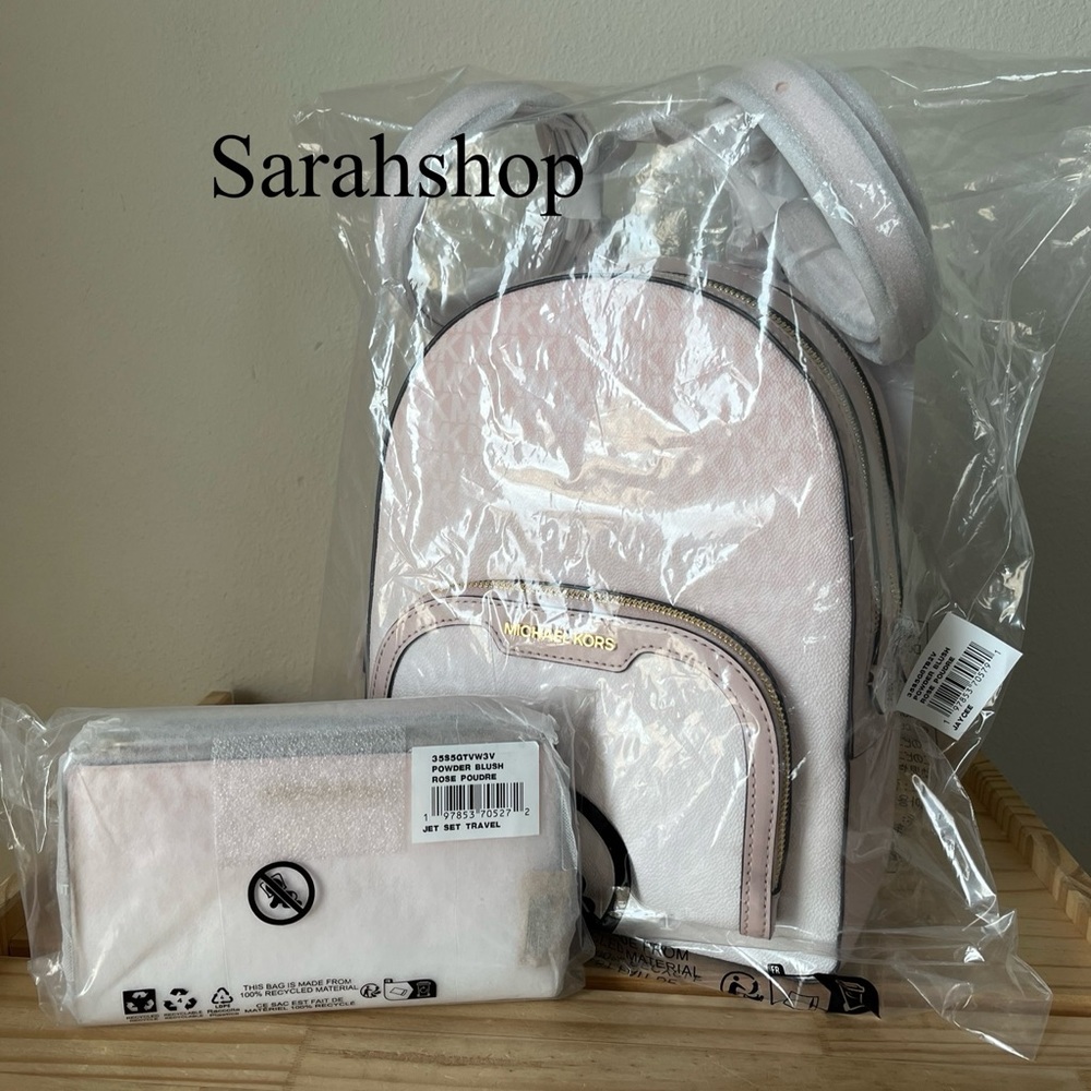 🌼Michael Kors Jaycee medium zip pocket backpack Set - Picture 16 of 16